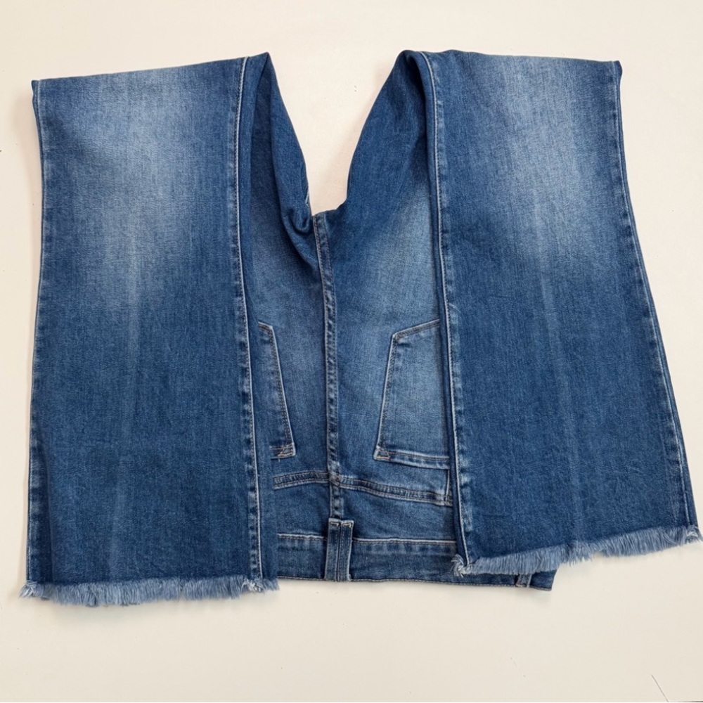 Kancan Jeans Estilo Patchwork Flare Back Raw Hems… - image 3